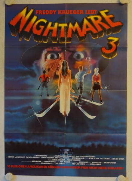 A Nightmare on Elm Street 3: Dream Warrior original release german movie poster